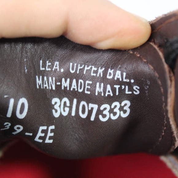 Vtg New Carolina Mens 10 EE Leather Work Shoes main image 8